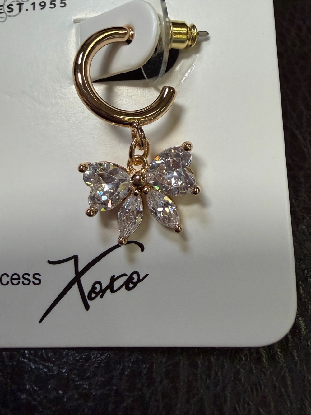 Park Lane Crystal Butterfly Drops - Picture 3 of 4